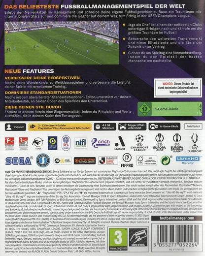 Football Manager 2024 Console - PlayStation 5 Rückseite