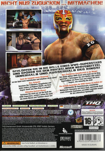 WWE SmackDown vs Raw 2007 - Xbox 360 Rückseite