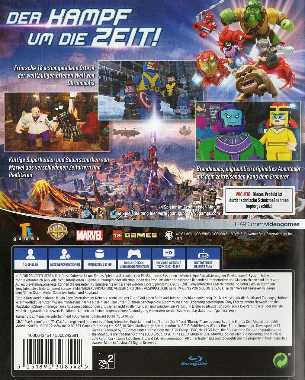 LEGO Marvel Super Heroes 2 - PlayStation 4 Rückseite