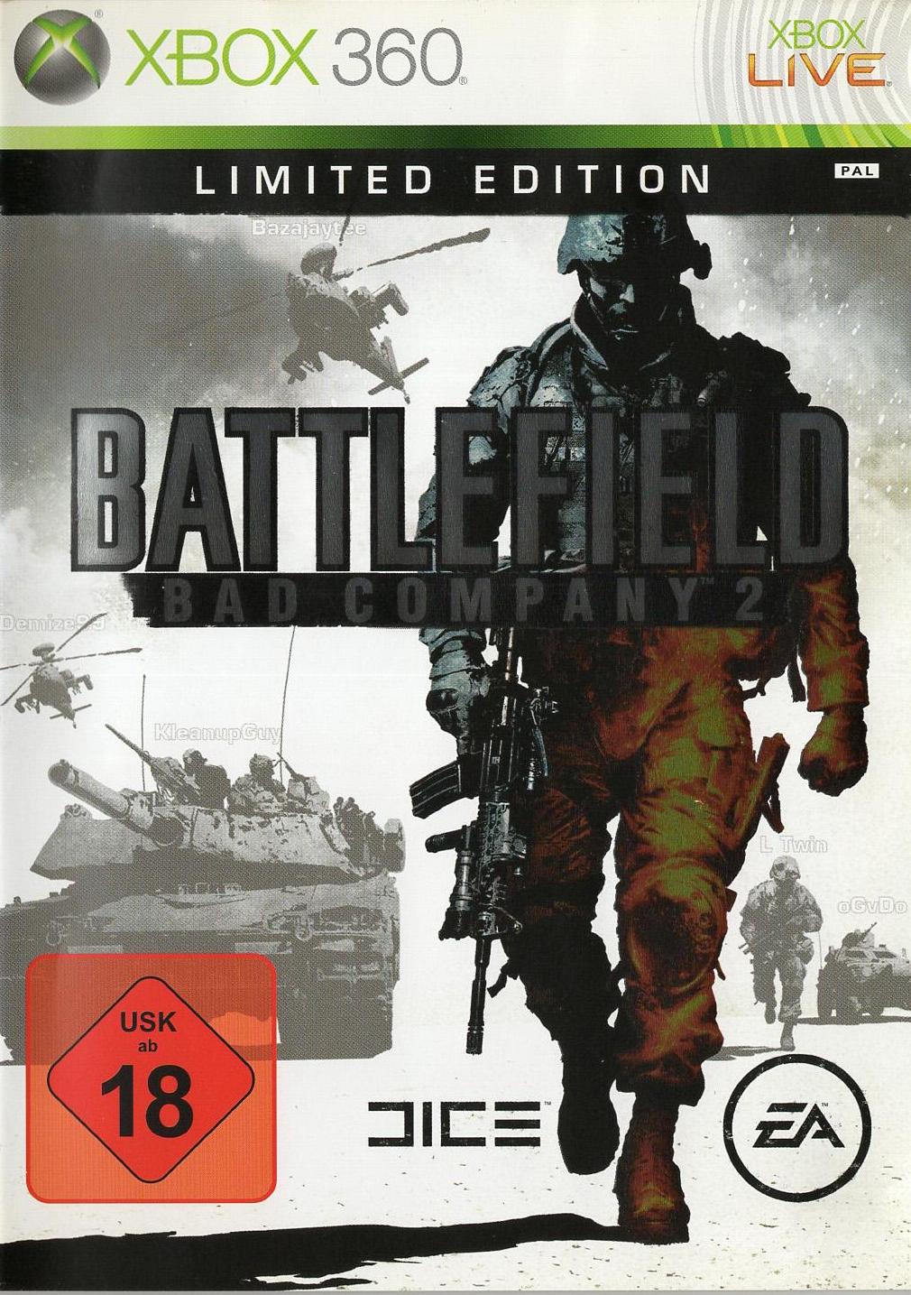 Battlefield: Bad Company 2 - Xbox 360 Vorderseite