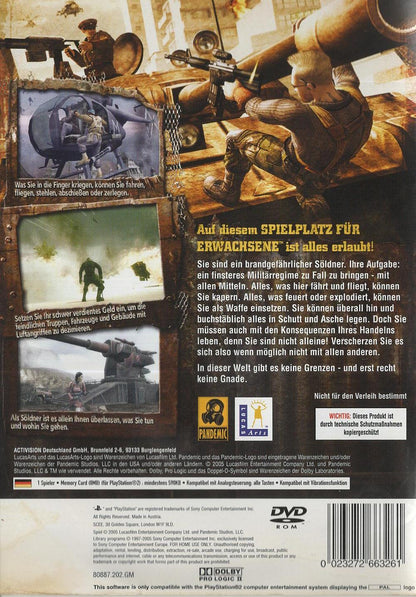 Mercenaries: Playground of Destruction - PlayStation 2 Rückseite