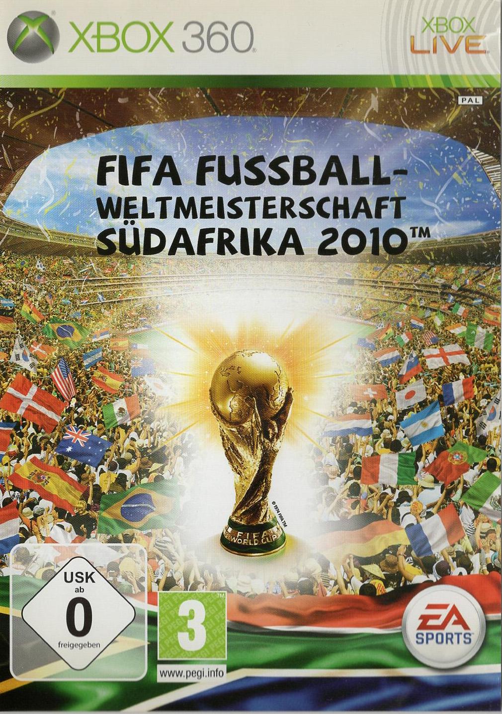 FIFA Fussball-Weltmeisterschaft Südafrika 2010 - Xbox 360 Vorderseite