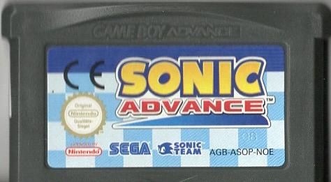 Sonic Advance - Game Boy Advance - Modul Vorderseite