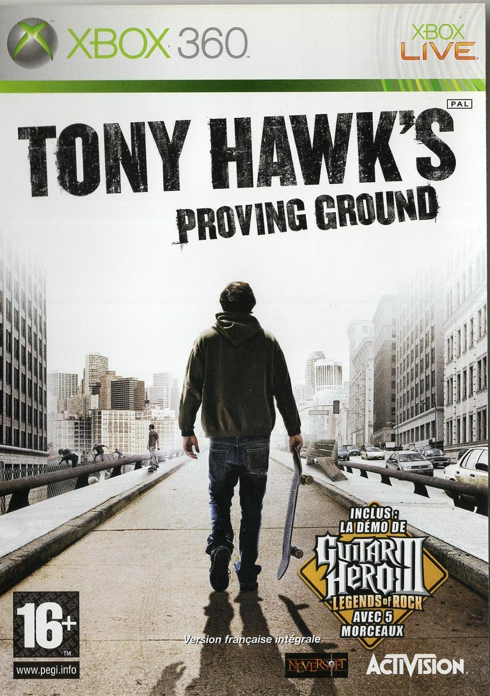 Tony Hawk's Proving Ground - Xbox 360 Vorderseite