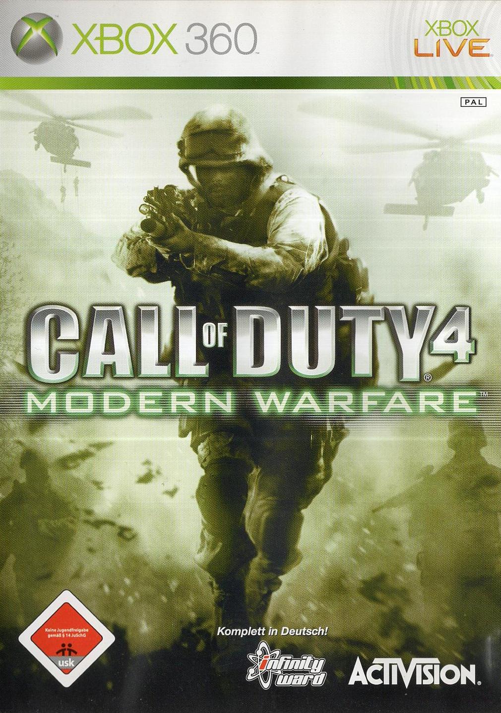Call of Duty 4: Modern Warfare - Xbox 360 Vorderseite