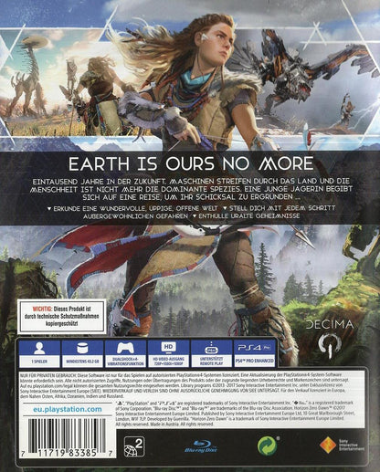 Horizon Zero Dawn - PlayStation 4 Rückseite
