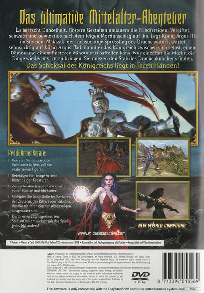 Heroes of Might and Magic - PlayStation 2 Rückseite