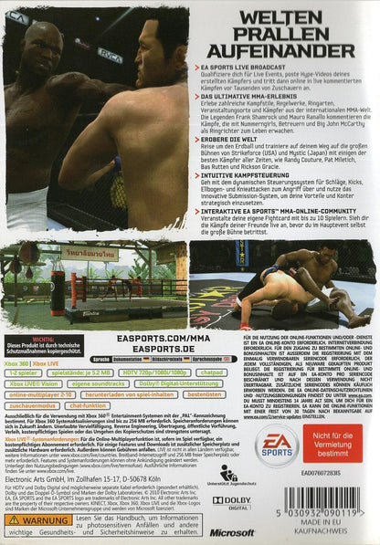 EA Sports MMA - Xbox 360 Rückseite
