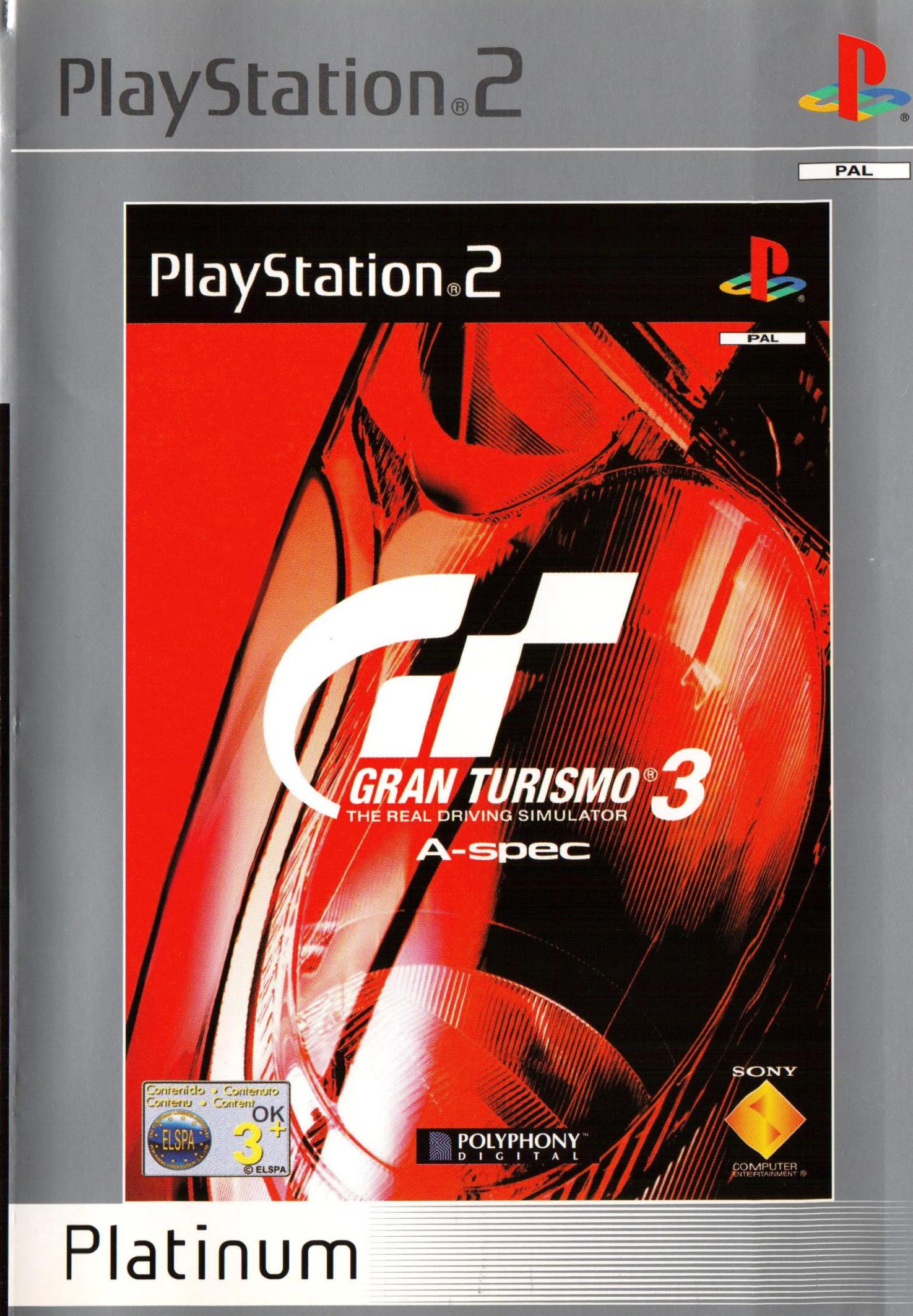 Gran Turismo 3 A-spec - PlayStation 2 Vorderseite