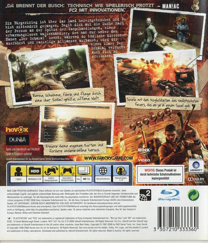 Far Cry 2 - PlayStation 3 Rückseite