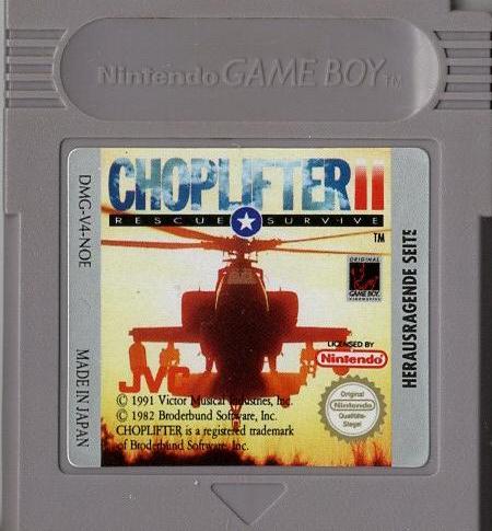 Choplifter II - Game Boy - Modul Vorderseite