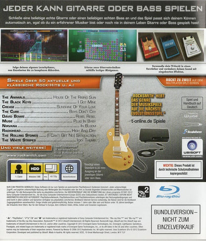 Rocksmith - PlayStation 3 Rückseite