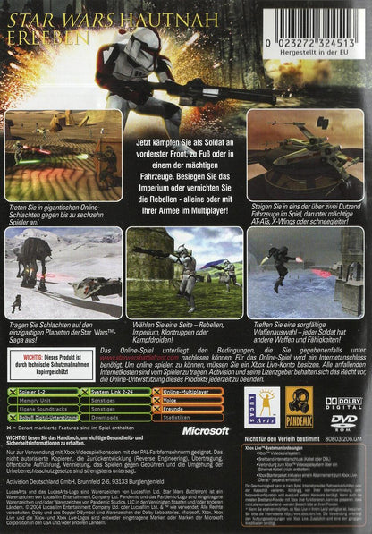 Star Wars: Battlefront - Xbox Rückseite