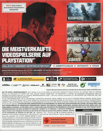 Call of Duty: Modern Warfare III - PlayStation 5 Rückseite