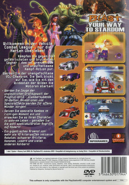 Motor Mayhem - PlayStation 2 Rückseite