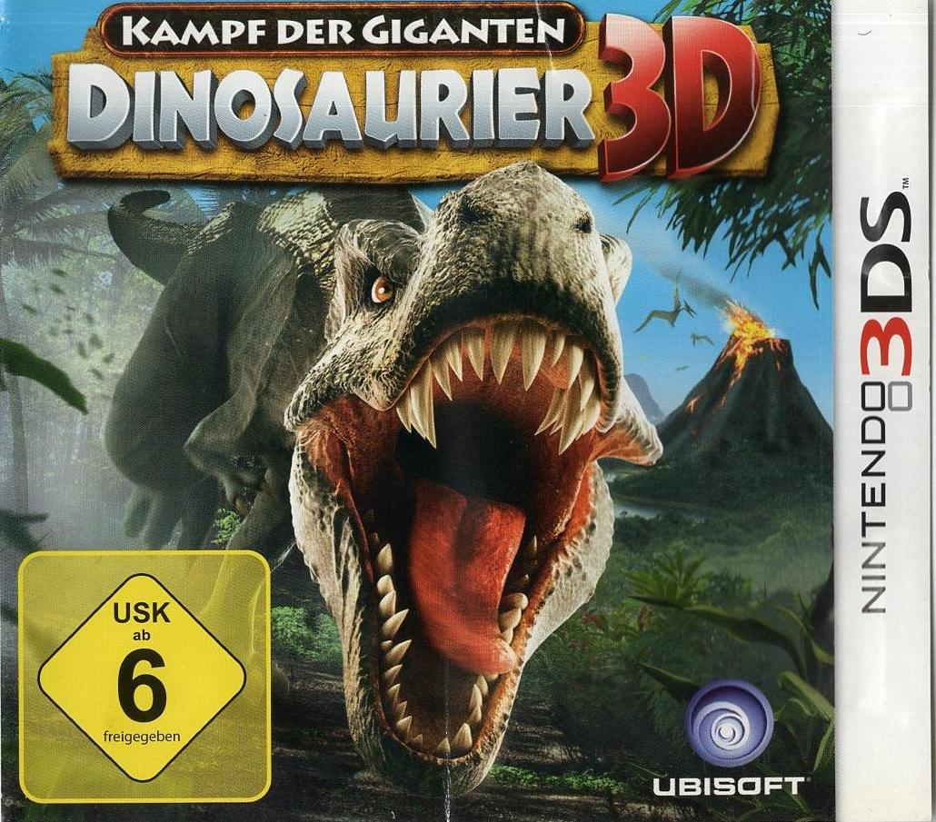 Kampf der Giganten: Dinosaurier 3D - Nintendo 3DS Vorderseite
