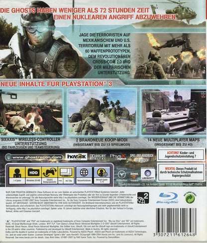 Tom Clancy's Ghost Recon Advanced Warfighter 2 - PlayStation 3 Rückseite