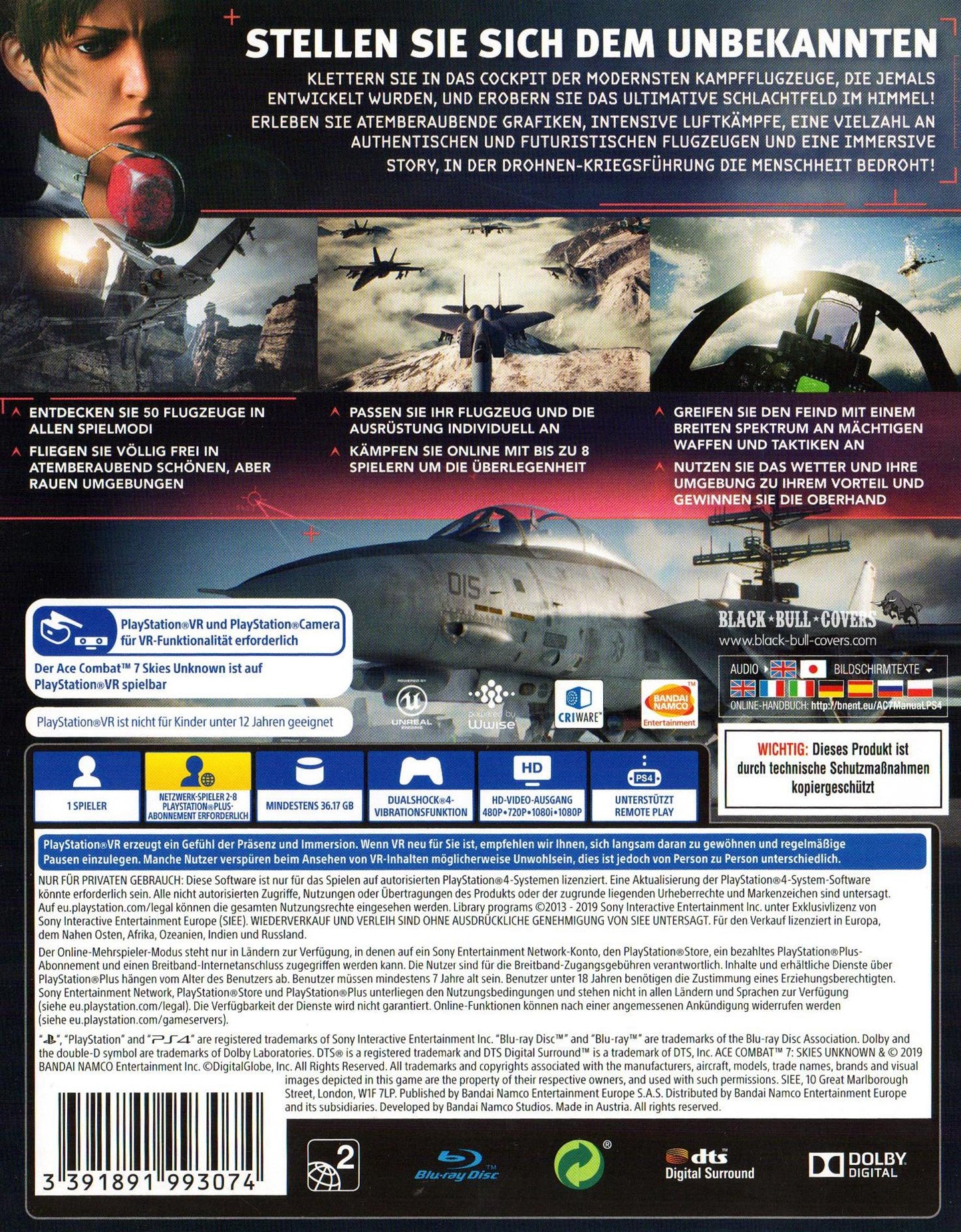 Ace Combat 7: Skies Unknown - PlayStation 4 Rückseite