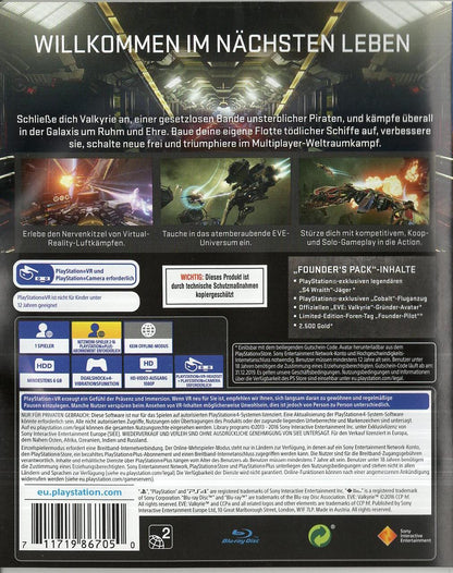 EVE: Valkyrie - PlayStation 4 Rückseite