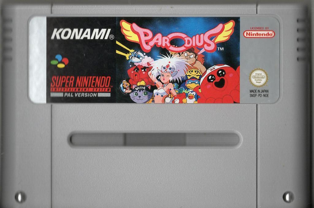 Parodius - Super Nintendo - Modul Vorderseite