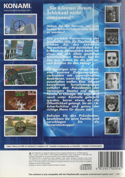 Silent Scope - PlayStation 2 Rückseite