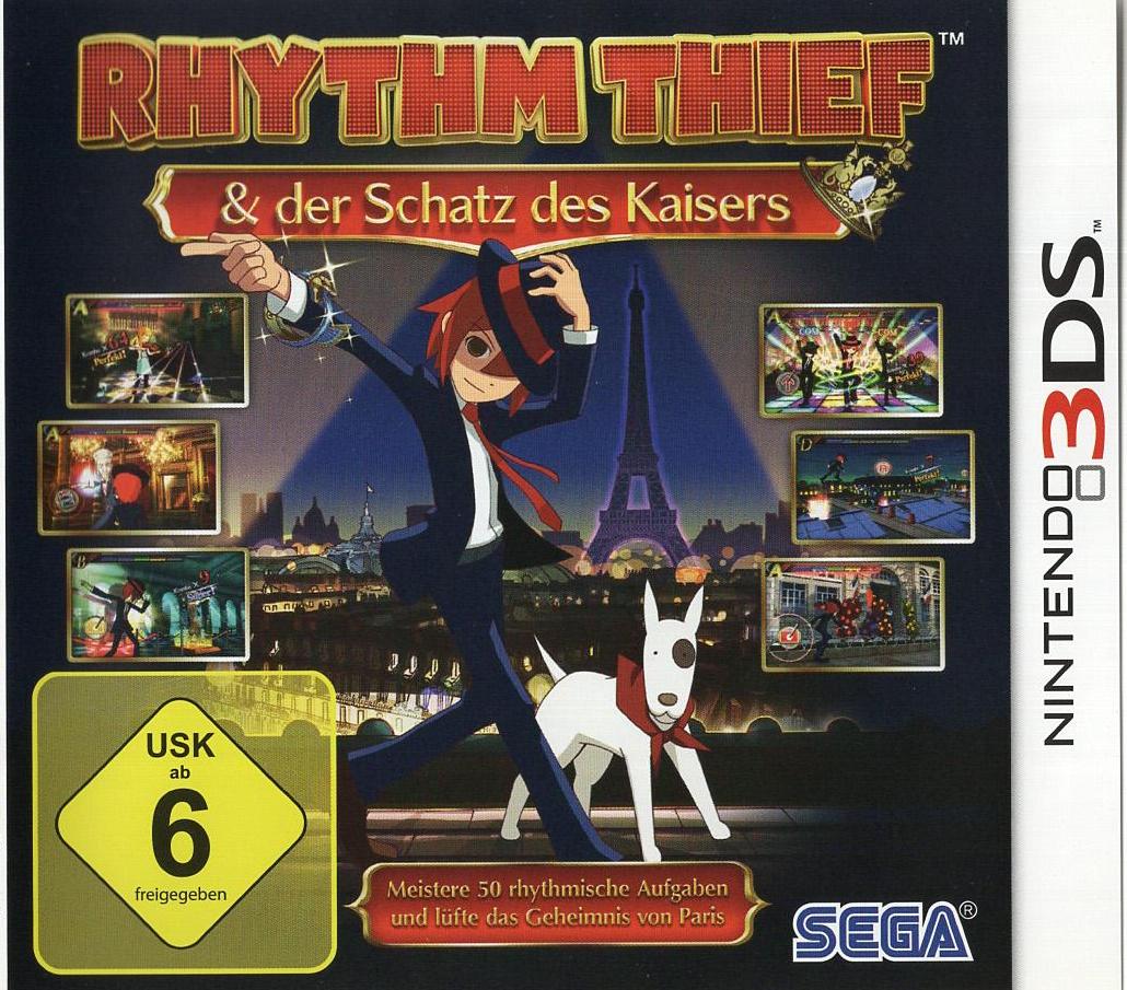 Rhythm Thief & der Schatz des Kaisers - Nintendo 3DS Vorderseite