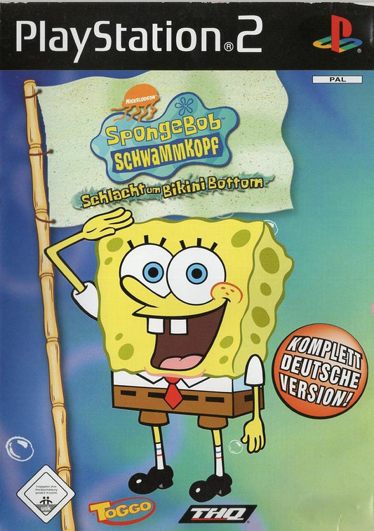SpongeBob Schwammkopf: Schlacht um Bikini Bottom - PlayStation 2 Vorderseite