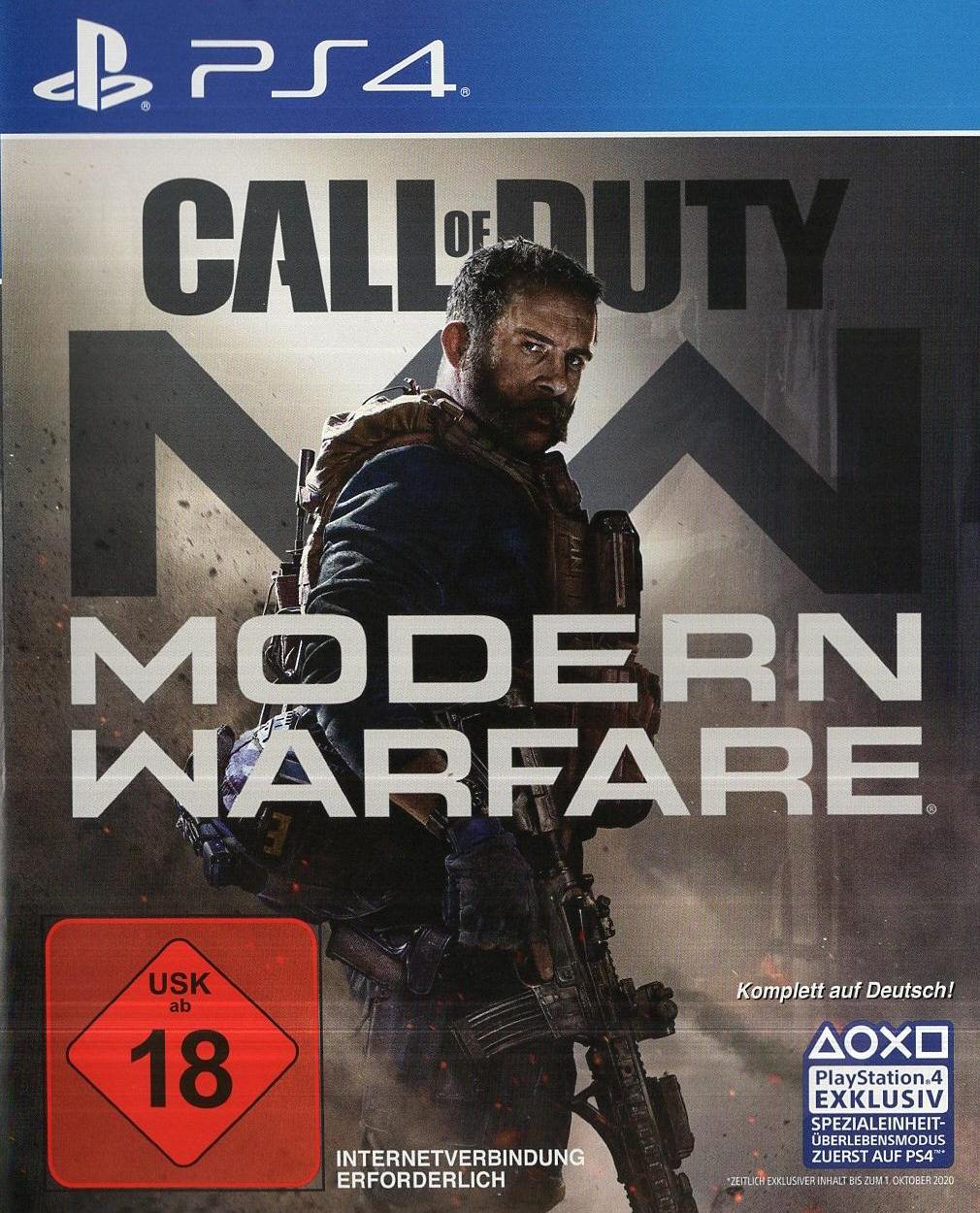 Call of Duty: Modern Warfare - PlayStation 4 Vorderseite