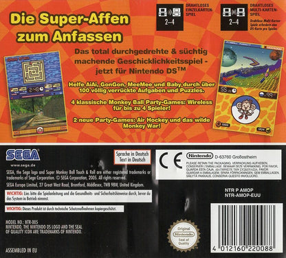 Super Monkey Ball Touch & Roll - Nintendo DS Rückseite