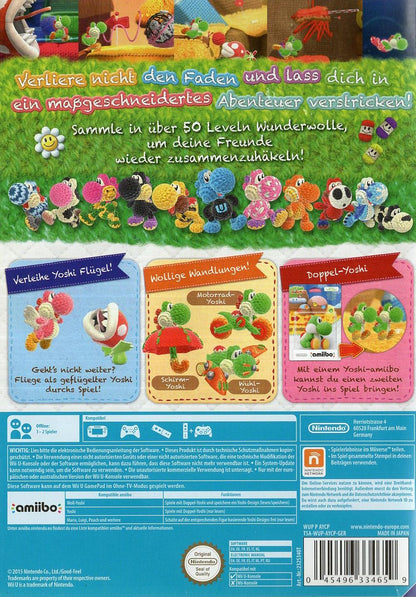 Yoshi's Woolly World - Nintendo Wii U Rückseite