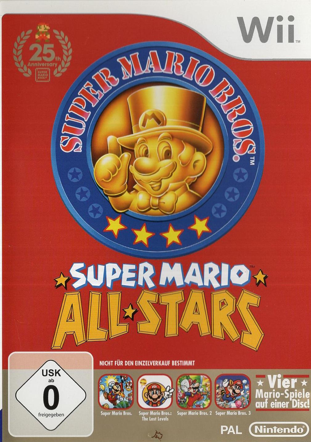 Super Mario All-Stars - Nintendo Wii Vorderseite