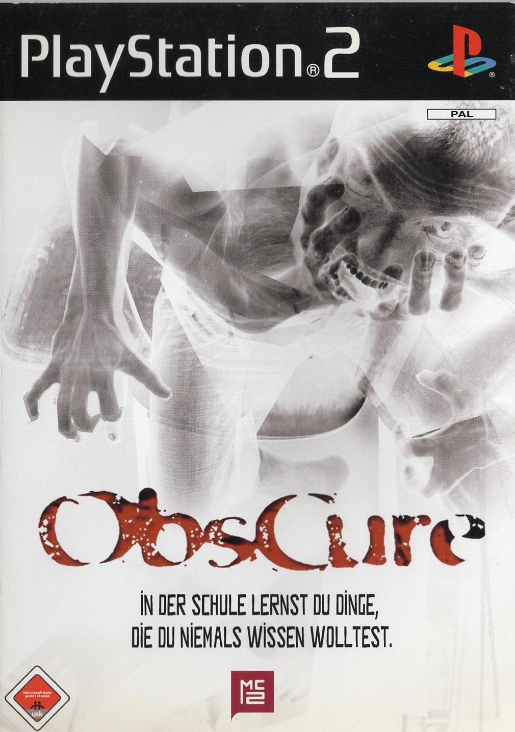 Obscure - PlayStation 2 Vorderseite