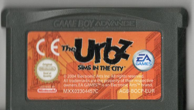 The Urbz: Sims in the City - Game Boy Advance - Modul Vorderseite
