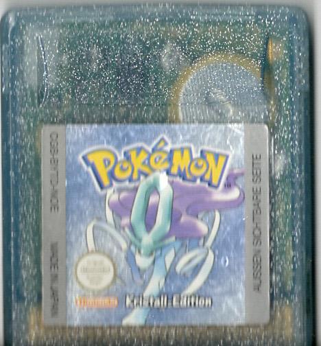 Pokémon Kristall Edition - Game Boy Color - Modul Vorderseite