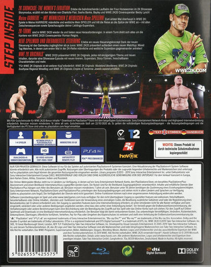 WWE 2K20 - PlayStation 4 Rückseite