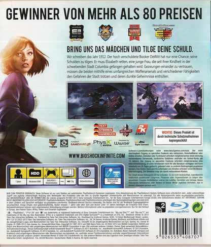 BioShock Infinite - PlayStation 3 Rückseite