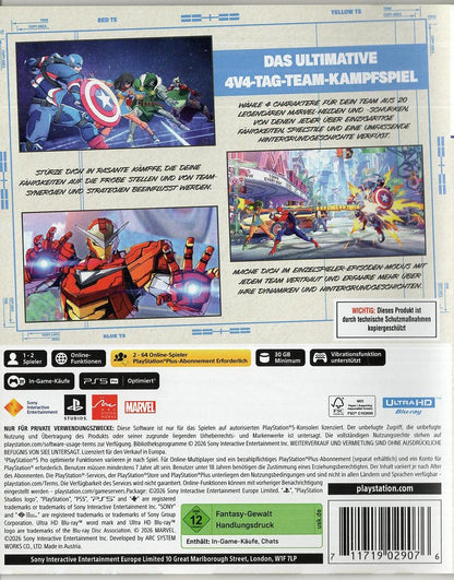 Marvel Tokon Fighting Souls - PlayStation 5 Rückseite