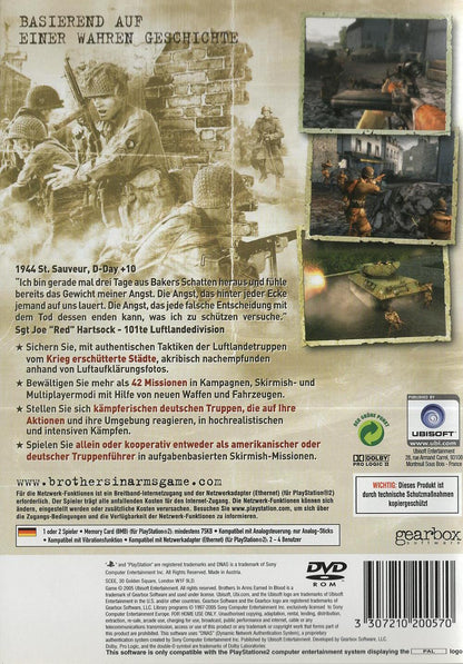 Brothers in Arms: Earned in Blood - PlayStation 2 Rückseite