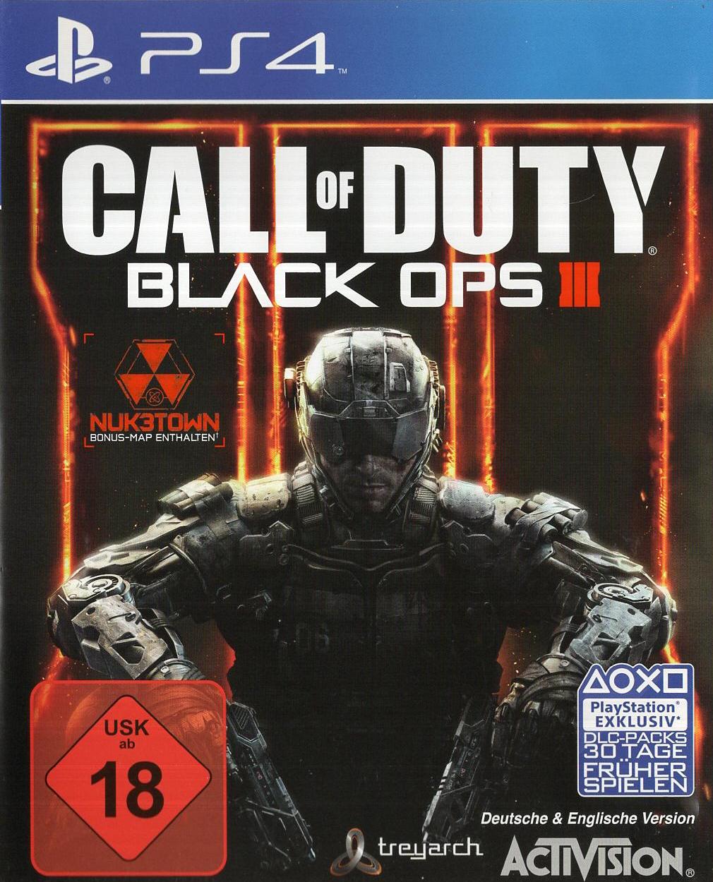 Call of Duty: Black Ops III - PlayStation 4 Vorderseite