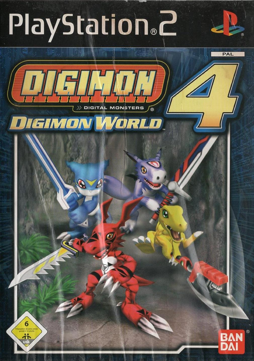 Digimon World 4 - PlayStation 2 Vorderseite