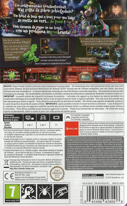 Luigi's Mansion 3 - Nintendo Switch Rückseite