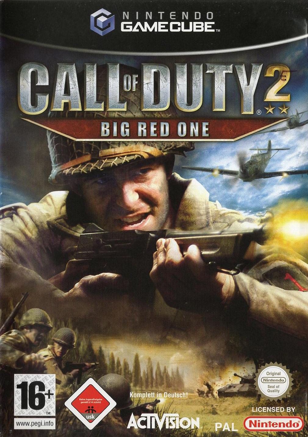 Call of Duty 2: Big Red One - Nintendo GameCube Vorderseite