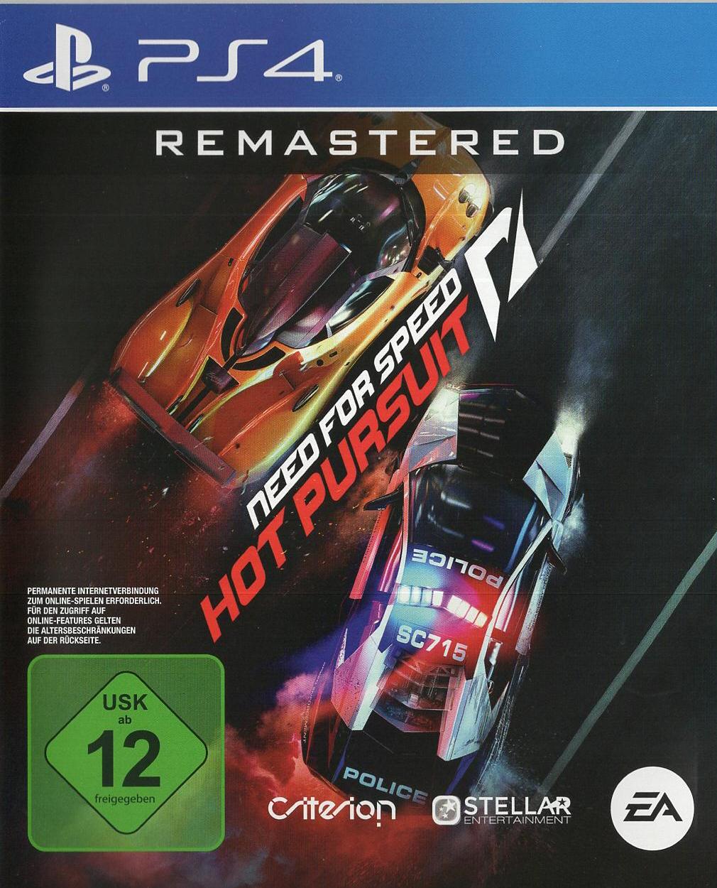Need for Speed: Hot Pursuit Remastered - PlayStation 4 Vorderseite