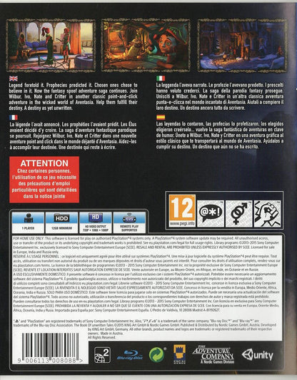 The Book of Unwritten Tales 2 - PlayStation 4 Rückseite