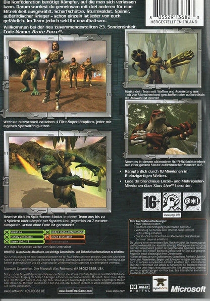 Brute Force - Xbox Rückseite