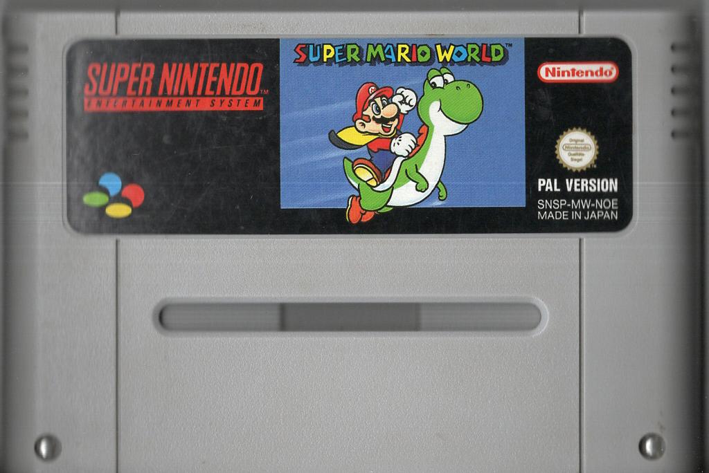 Super Mario World - Super Nintendo - Modul Vorderseite