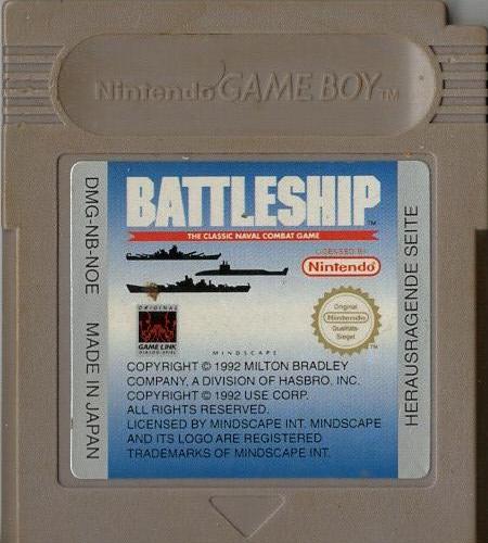 Battleship - Game Boy - Modul Vorderseite