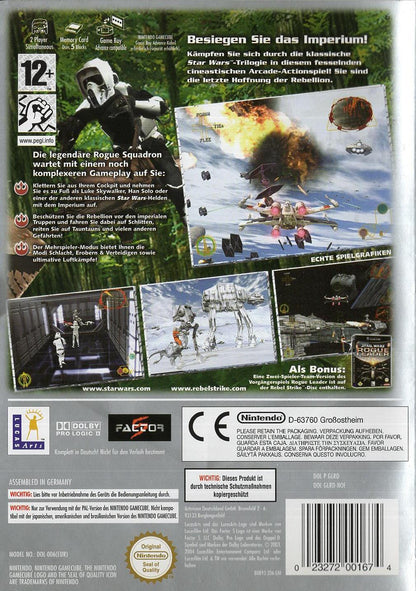 Star Wars: Rebel Strike - Rogue Squadron III - Nintendo GameCube Rückseite