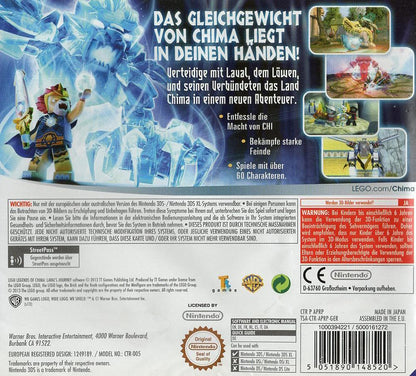 LEGO Legends of Chima: Laval's Journey - Nintendo 3DS Rückseite