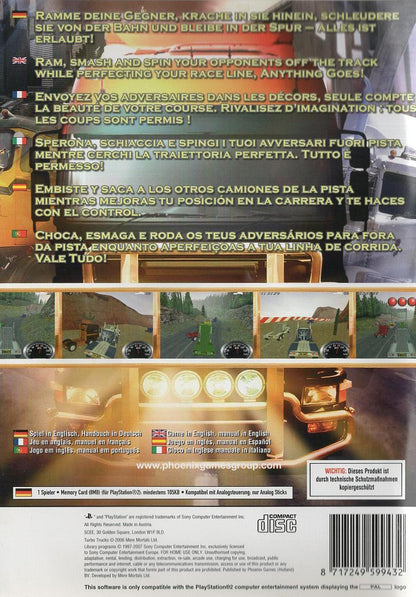 Turbo Trucks - PlayStation 2 Rückseite